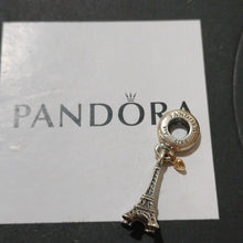 Load image into Gallery viewer, Pandora France Exclusive Eiffel Tower Sterling Silver+ 14k gold Charm 791302
