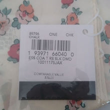 Load image into Gallery viewer, Coach Essential Tea Rose Silk Diamond Scarf, Chalk
