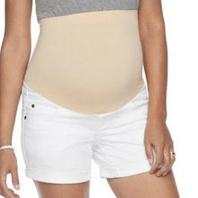 Load image into Gallery viewer, Maternity a:glow Cuffed Crop, Bone White Jeans Size 14
