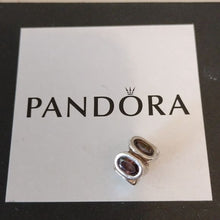 Load image into Gallery viewer, Pandora Retired Sterling Silver with Brown Zirconia Oval Lights Bead - 790311BCZ
