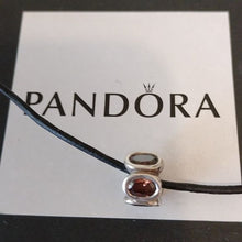 Load image into Gallery viewer, Pandora Retired Sterling Silver with Brown Zirconia Oval Lights Bead - 790311BCZ
