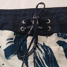 Load image into Gallery viewer, Armani Exchange Board Shorts Swim Trunks,Black/White/Dark Teal, Size Medium

