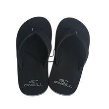 Load image into Gallery viewer, O'Neill Phluff Daddy Black Flip Flop, Size 11/12 Sandals Boys Sizing
