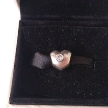 Load image into Gallery viewer, Pandora Silver Puffy CZ Clear Heart Love Charm 925 ALE 790134CZ
