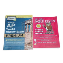 Load image into Gallery viewer, Princeton Review AP World History Premium + No Bull U.S. History Test Prep Books
