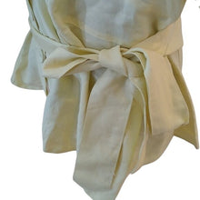 Load image into Gallery viewer, Lane Bryant Pale Yellow Side Tie Career Blouse, 26/28
