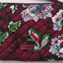 Load image into Gallery viewer, Vera Bradley Bordeaux Blooms Iconic Pouch Wristlet NWT
