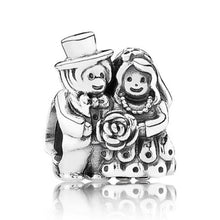 Load image into Gallery viewer, Pandora Retired Mr. + Mrs. Charm 791116 Sterling Silver ALE 925
