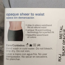 Load image into Gallery viewer, No Nonsense Opaque Sheer to Waist Tights, Light METAL Gray, XXL, 6 pairs
