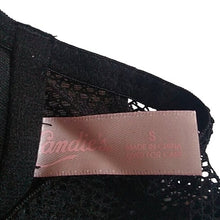 Load image into Gallery viewer, Candie's Longline Lace Padded Bra, Black, Small
