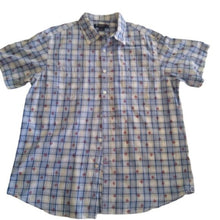 Load image into Gallery viewer, Daniel Cremieux Plaid Short Sleeve Shirt,  size XL
