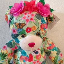 Load image into Gallery viewer, Build-A-Bear Frida Kahlo Icon Collage Teddy Bear With Flower Crown Headb…
