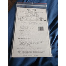 Load image into Gallery viewer, No-Sew Applique Wall Quilt Pattern Winter Snowmen Hearts Warm Woolies Vtg New
