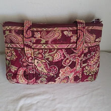 Load image into Gallery viewer, VERA BRADLEY Retired Piccadilly Plum Little Betsy Tote Purse Bag
