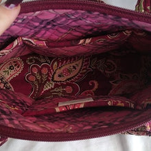 Load image into Gallery viewer, VERA BRADLEY Retired Piccadilly Plum Little Betsy Tote Purse Bag
