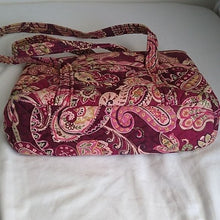 Load image into Gallery viewer, VERA BRADLEY Retired Piccadilly Plum Little Betsy Tote Purse Bag
