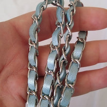 Load image into Gallery viewer, Badgely Mischka Metallic Blue Camera Bag Purse
