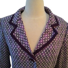 Load image into Gallery viewer, Sag Harbor Women's Career Jacket, Purple Multicolor, Size 12
