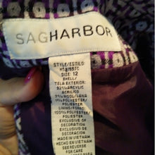 Load image into Gallery viewer, Sag Harbor Women's Career Jacket, Purple Multicolor, Size 12

