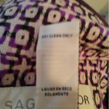 Load image into Gallery viewer, Sag Harbor Women's Career Jacket, Purple Multicolor, Size 12
