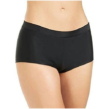Load image into Gallery viewer, Hula Honey Womens Solid Boy Shorts Swim Bottom Separates, Black, Medium
