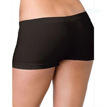 Load image into Gallery viewer, Hula Honey Womens Solid Boy Shorts Swim Bottom Separates, Black, Medium
