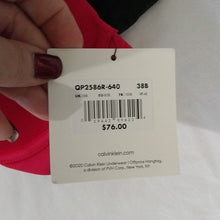 Load image into Gallery viewer, Calvin Klein 2 Pack Lightly Lined Demi Bras, Black Red, size 38B
