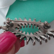 Load image into Gallery viewer, Vintage Zuni Petit Point Sterling Silver + Turquoise Oval Brooch
