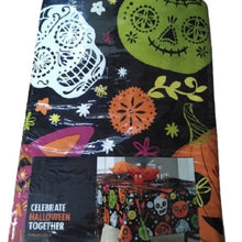 Load image into Gallery viewer, Halloween Sugar Skulls Vinyl Tablecloth 60 X 84 Oblong (Rectangle)
