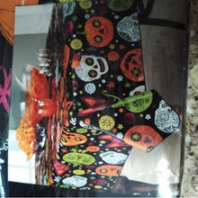 Load image into Gallery viewer, Halloween Sugar Skulls Vinyl Tablecloth 60 X 84 Oblong (Rectangle)
