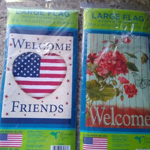 Load image into Gallery viewer, Welcome Garden Flags Large, Set of 2
