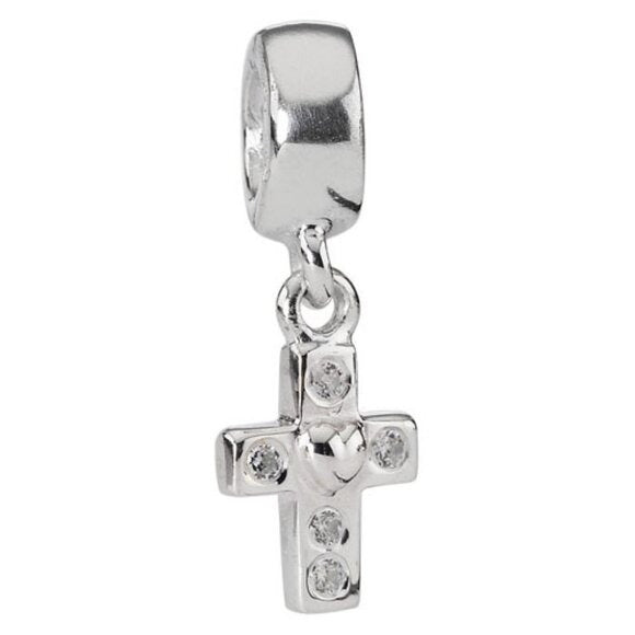 Pandora Cross Dangle Charm with Clear CZs 790355CZ