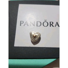 Load image into Gallery viewer, Pandora Sterling Silver + 14K Gold Always in My Heart Limited Edition Charm - 791523cz
