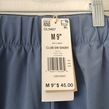 Load image into Gallery viewer, adidas Men&#39;s Club Stretch Woven 9&quot; Tennis Short, Crew Blue/White, size Medium
