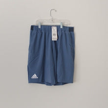Load image into Gallery viewer, adidas Men&#39;s Club Stretch Woven 9&quot; Tennis Short, Crew Blue/White, size Medium
