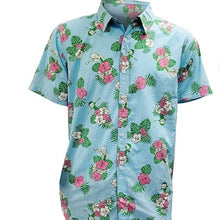 Load image into Gallery viewer, Rick &amp; Morty SLIM FIT Hawaiian Shirt, Blue, Size  XXL
