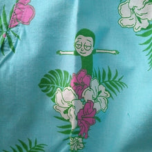 Load image into Gallery viewer, Rick &amp; Morty SLIM FIT Hawaiian Shirt, Blue, Size  XXL
