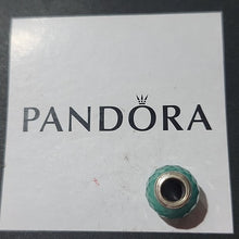 Load image into Gallery viewer, Pandora Sterling Silver Petite Facets Charm w/ Synthetic Green Quartz 791499sgq

