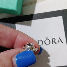 Load image into Gallery viewer, Pandora Teapot Charm Sterling Silver w/14k gold accent 790250

