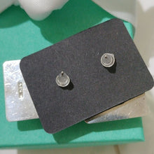 Load image into Gallery viewer, Debora Wayne Sterling Silver+ Dichroic Multi-color Glass Stud Earrings 1998
