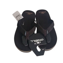 Load image into Gallery viewer, O'Neill Phluff Daddy Dark Brown Flip Flop, Size 4/5 Sandals BIG Boys sizing
