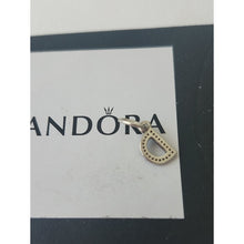Load image into Gallery viewer, Pandora Sterling Silver Alphabet Letter D Dangle with Clear Zirconia - 791316cz
