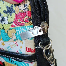 Load image into Gallery viewer, Disney Parks Walt Disney World Icons D-Tech Padded iPad Crossbody Bag
