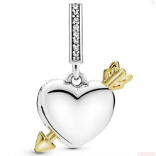 Load image into Gallery viewer, Pandora Arrow Of Love Locket Sterling Silver + 18k Charm 767816CZ
