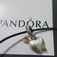Load image into Gallery viewer, Pandora Arrow Of Love Locket Sterling Silver + 18k Charm 767816CZ

