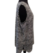 Load image into Gallery viewer, Rachel Zoe Women's Plus Career Black White Animal Print Blouse, Size 1X
