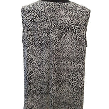 Load image into Gallery viewer, Rachel Zoe Women's Plus Career Black White Animal Print Blouse, Size 1X
