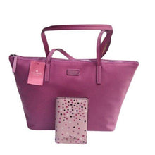 Load image into Gallery viewer, Kate Spade Hayden Top Zip Tote + Passport Folder
