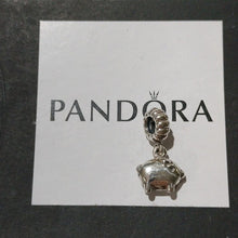 Load image into Gallery viewer, Pandora Retired Sterling Silver Piggy the Pig Animal Dangle Bead - 791094
