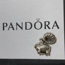 Load image into Gallery viewer, Pandora Retired Sterling Silver Piggy the Pig Animal Dangle Bead - 791094
